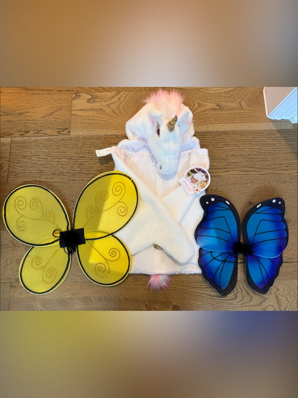 Yellow Butterfly Wings Costume Accessory for Kids